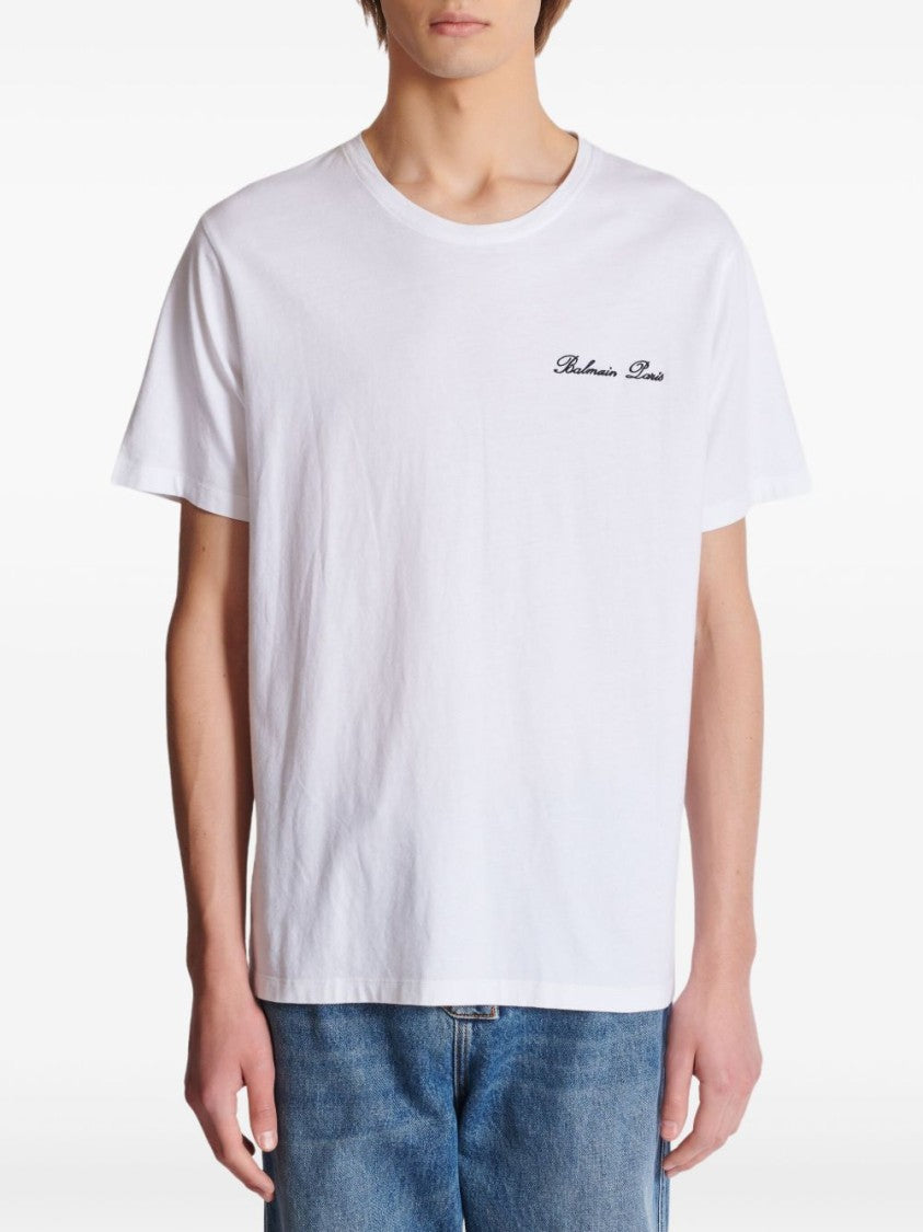 Balmain Relaxed-Fit White T-Shirt