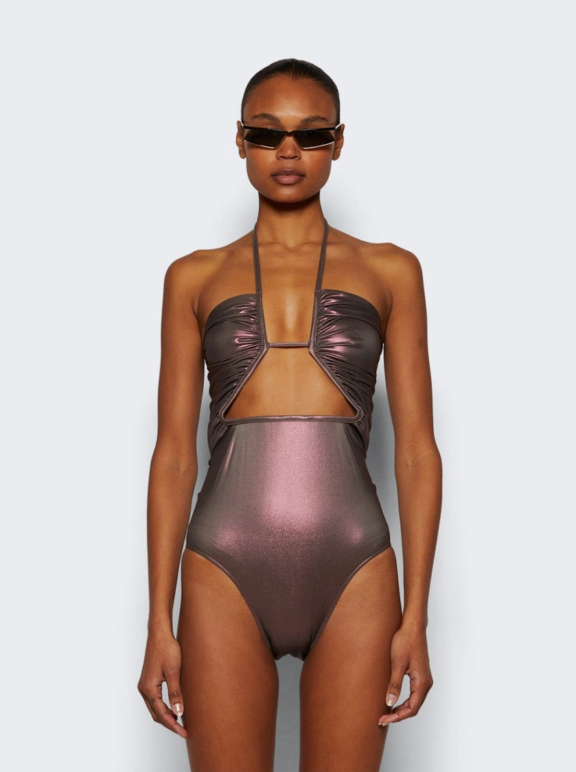Rick Owens Prong Bather Swimwear Metallic Mahogany
