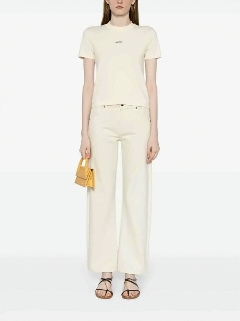 Jacquemus Cropped Crew Neck T-Shirt