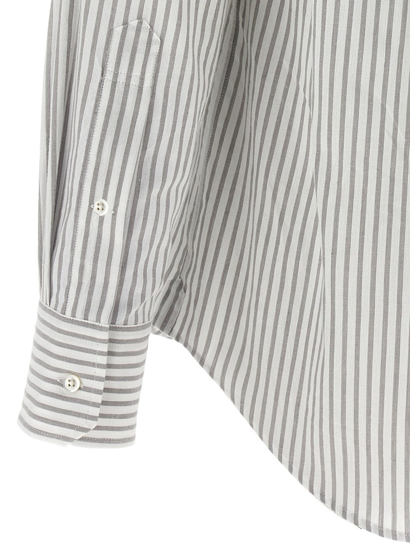 Thom Browne Button-Down Striped Oxford Shirt