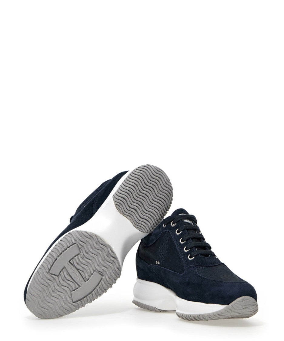 Hogan Dark Navy Suede Sneakers