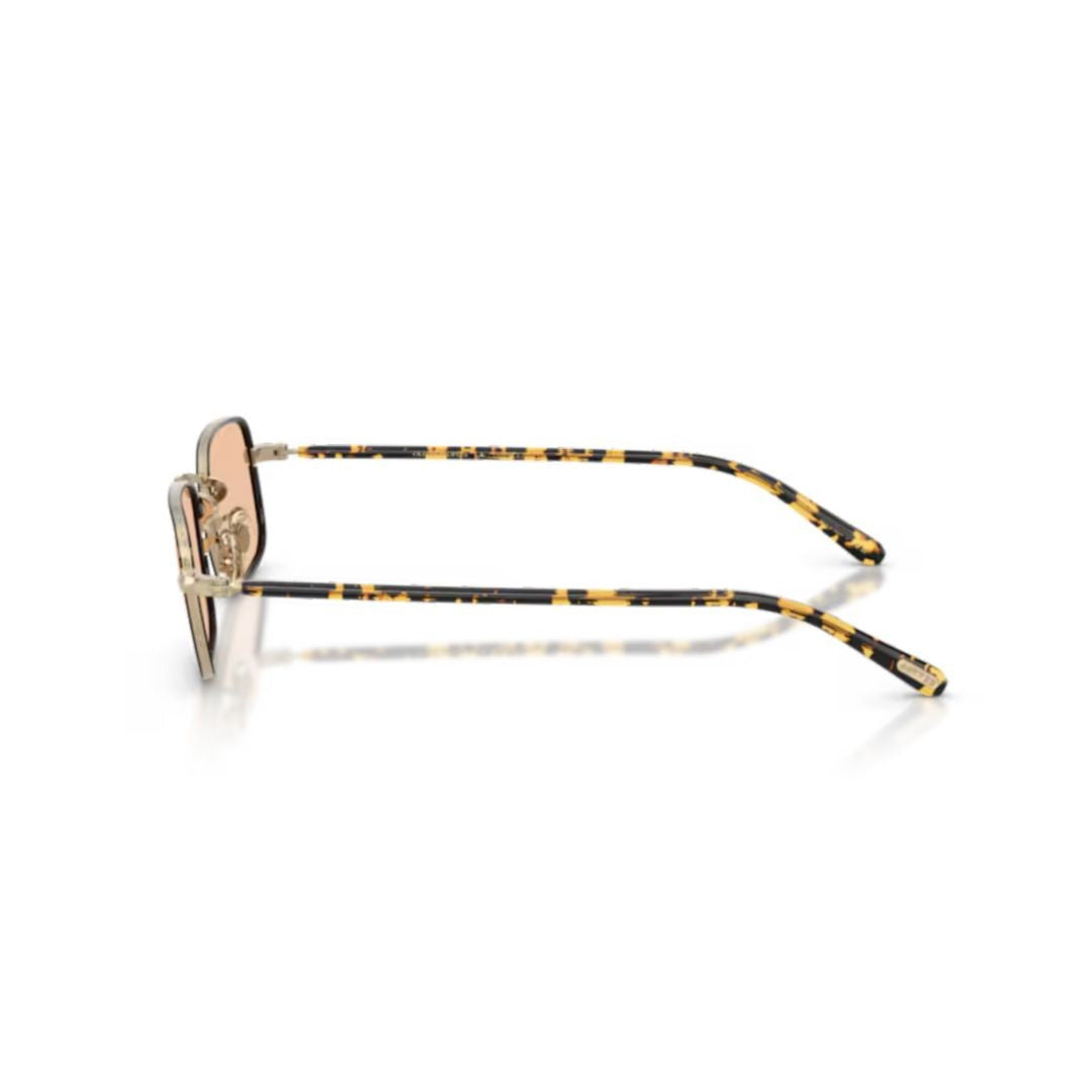 Oliver Peoples 0Ov1366t Rectangular Titanium Sunglasses With Gold Finish