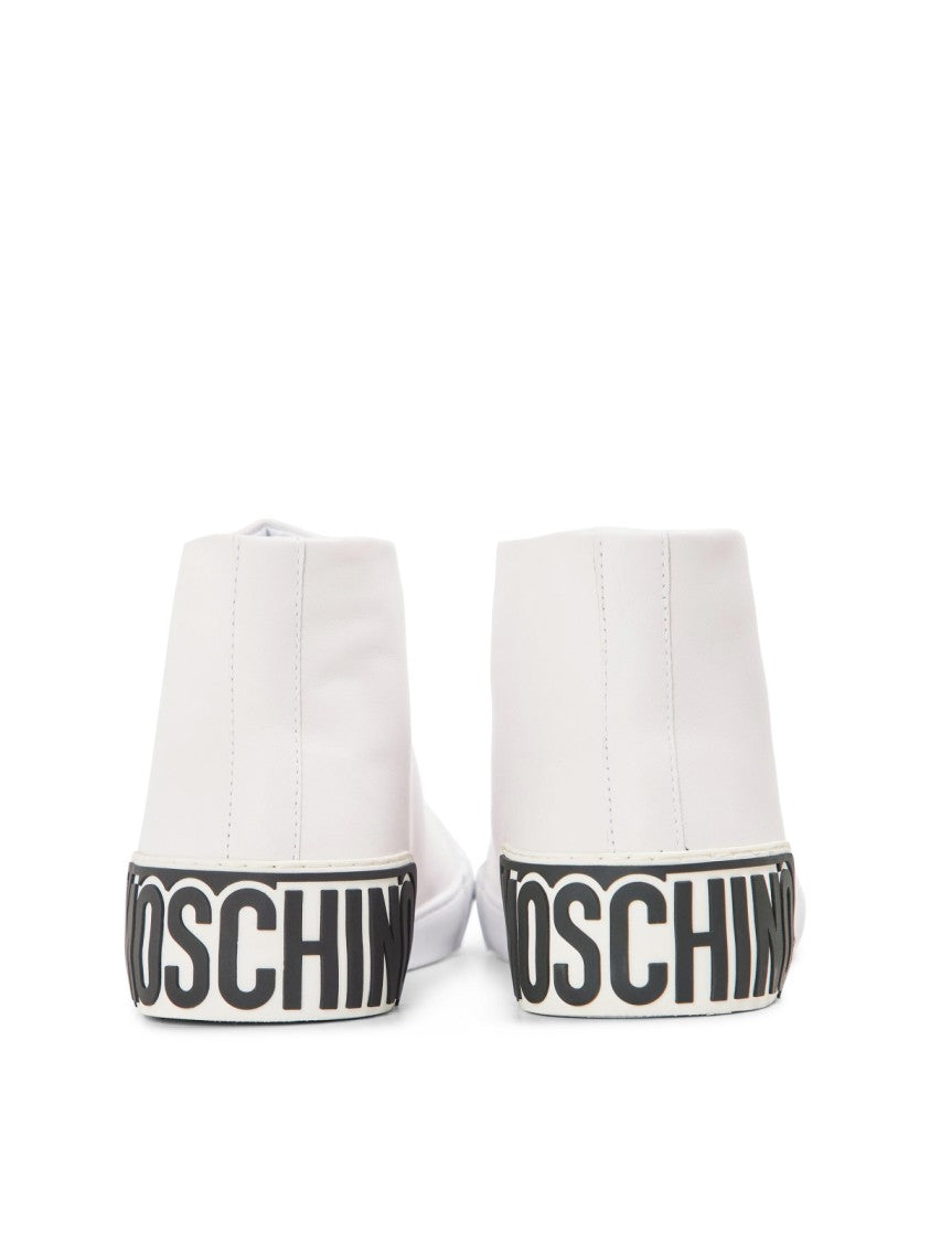 Moschino Vulc 25 Logo Mid-Top Sneakers