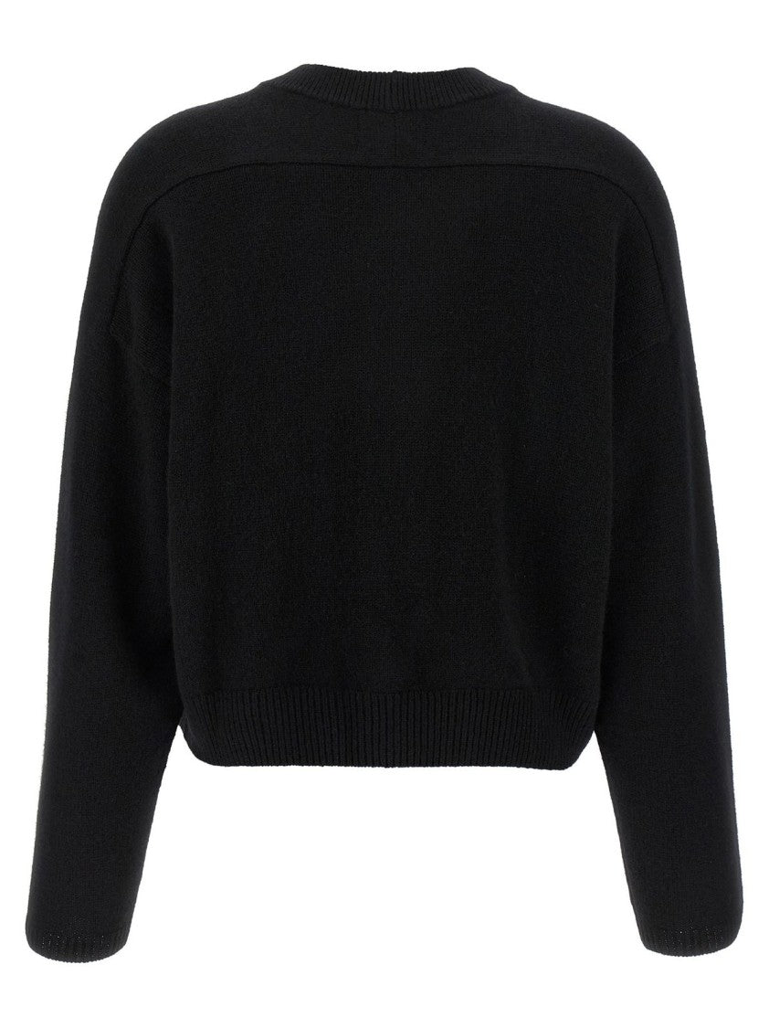 Loulou De Saison Draped Knit Sweater With Side Detail
