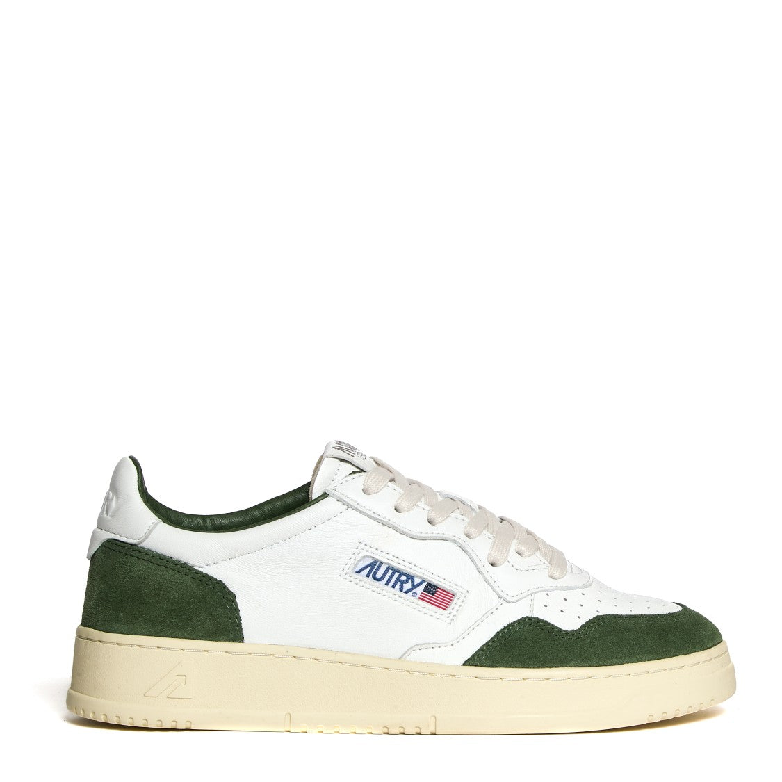 Autry Leather And Suede Sneakers With Washed Finish