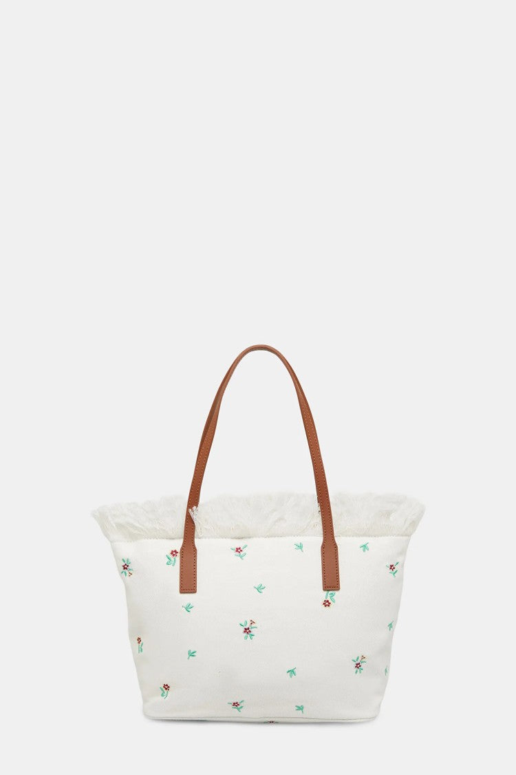 Mc2 Saint Barth White Unica Medium Tote Bag