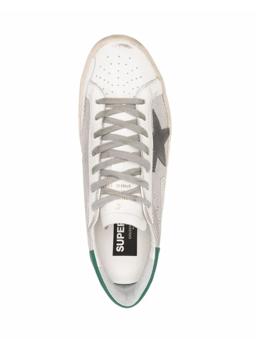 Golden Goose Textured Mesh Sneakers With Prominent Star Design