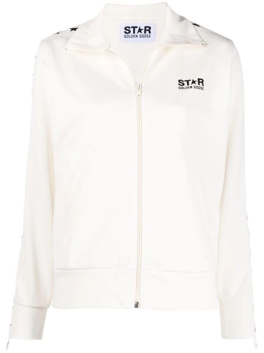 Golden Goose Zipped Track Jacket With Star Motifs