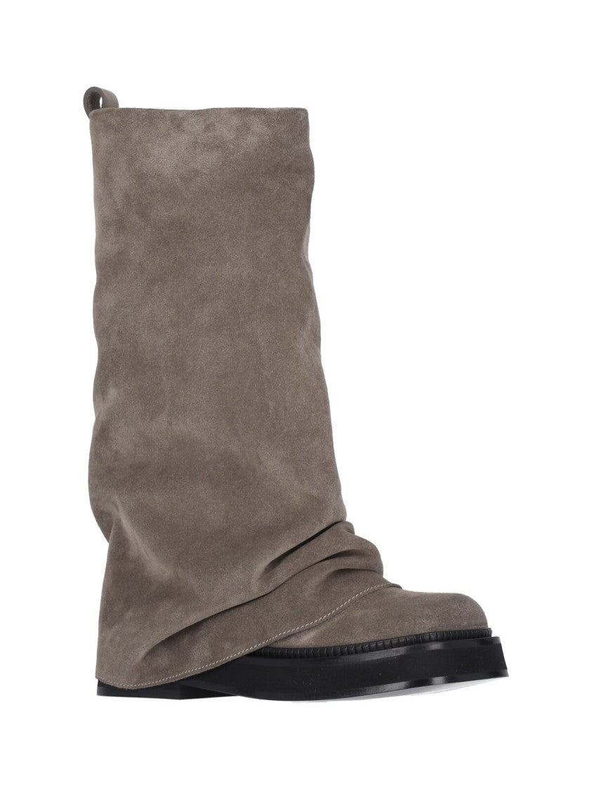 The Attico "Robin" Combat Boots – Taupe