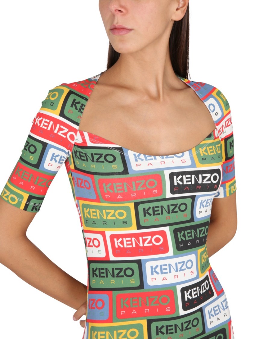 Kenzo Bodycon Dress 'Kenzo Labels'