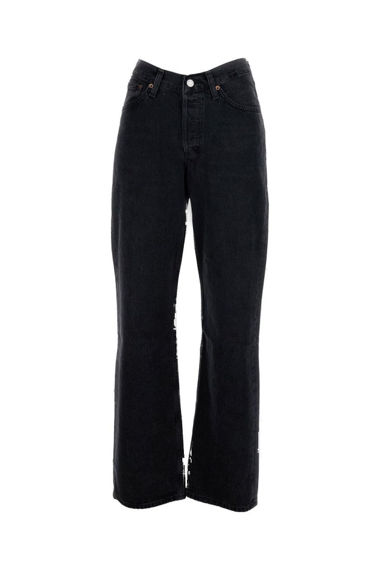 Agolde Wide Leg Five-Pocket Jeans With Zip Fastener