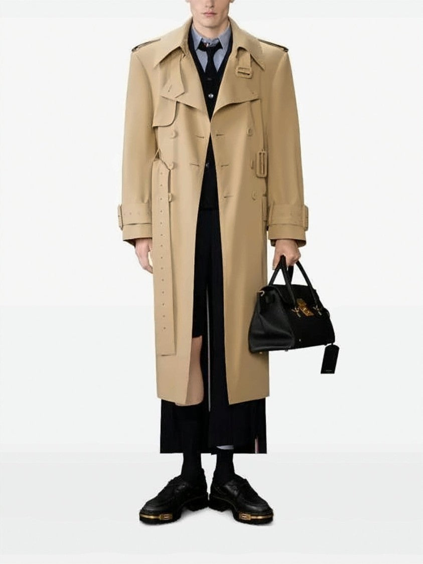 Thom Browne Deep V-Neck Cardigan With Striped Detailing