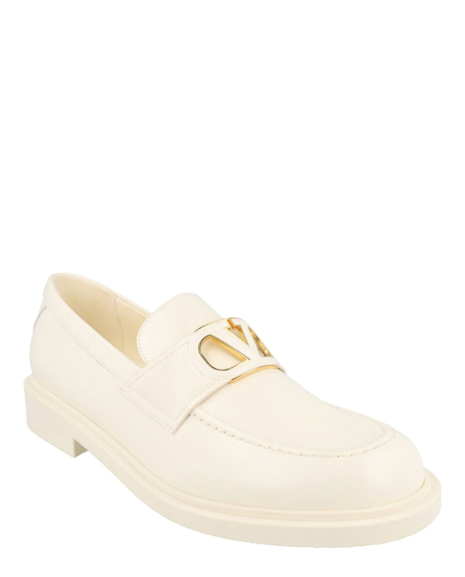Valentino Vlogo Signature Leather Loafers