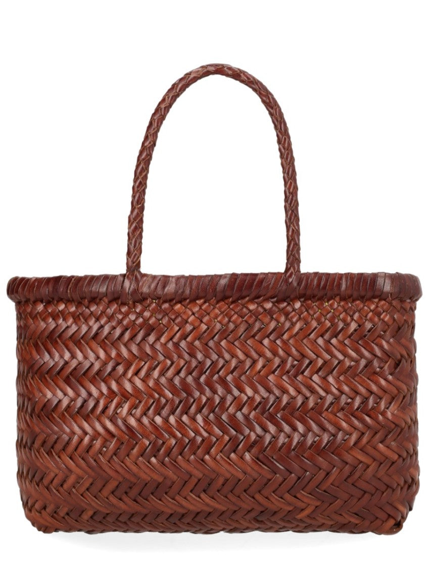 Dragon Diffusion Flat Gora Mini Rectangular Woven Basket Bag