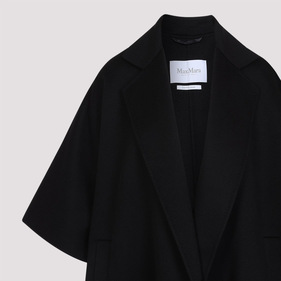 Max Mara Gitano Ss Black Camel Coat