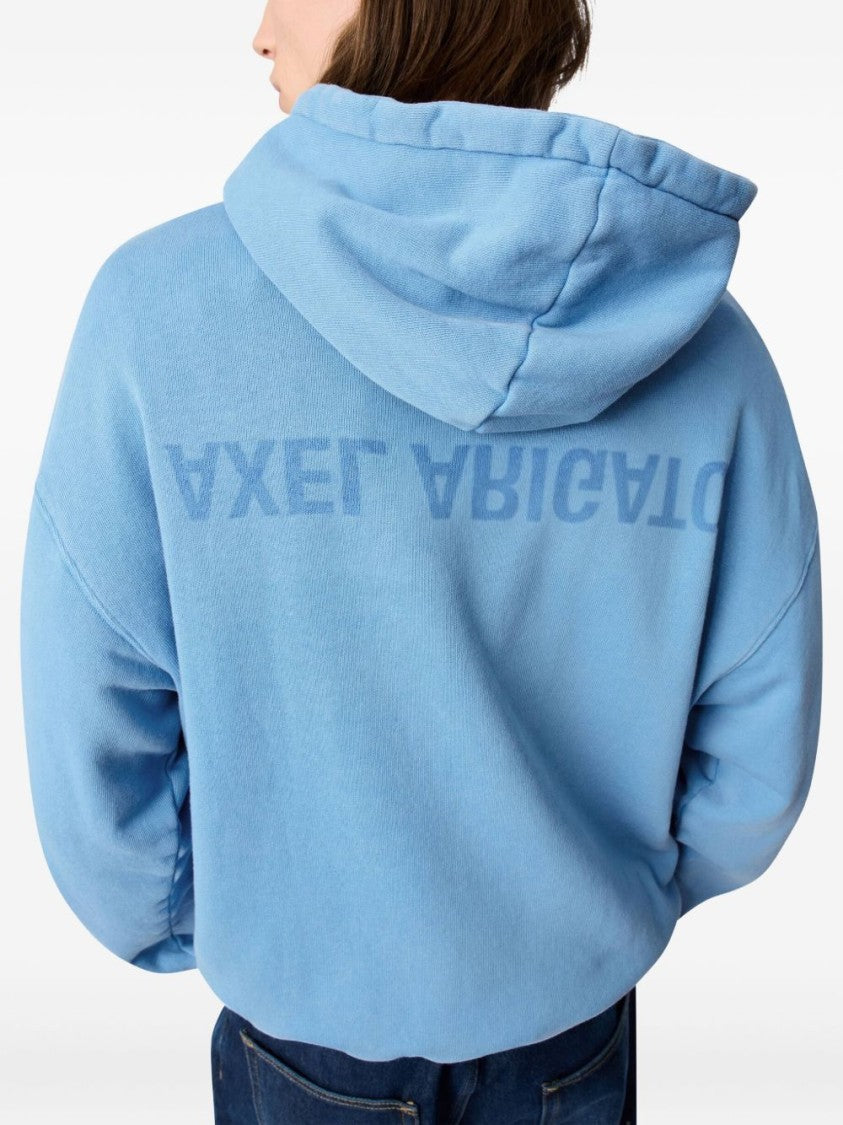 Axel Arigato Cornflower Blue Hoodie With Drop Shoulder
