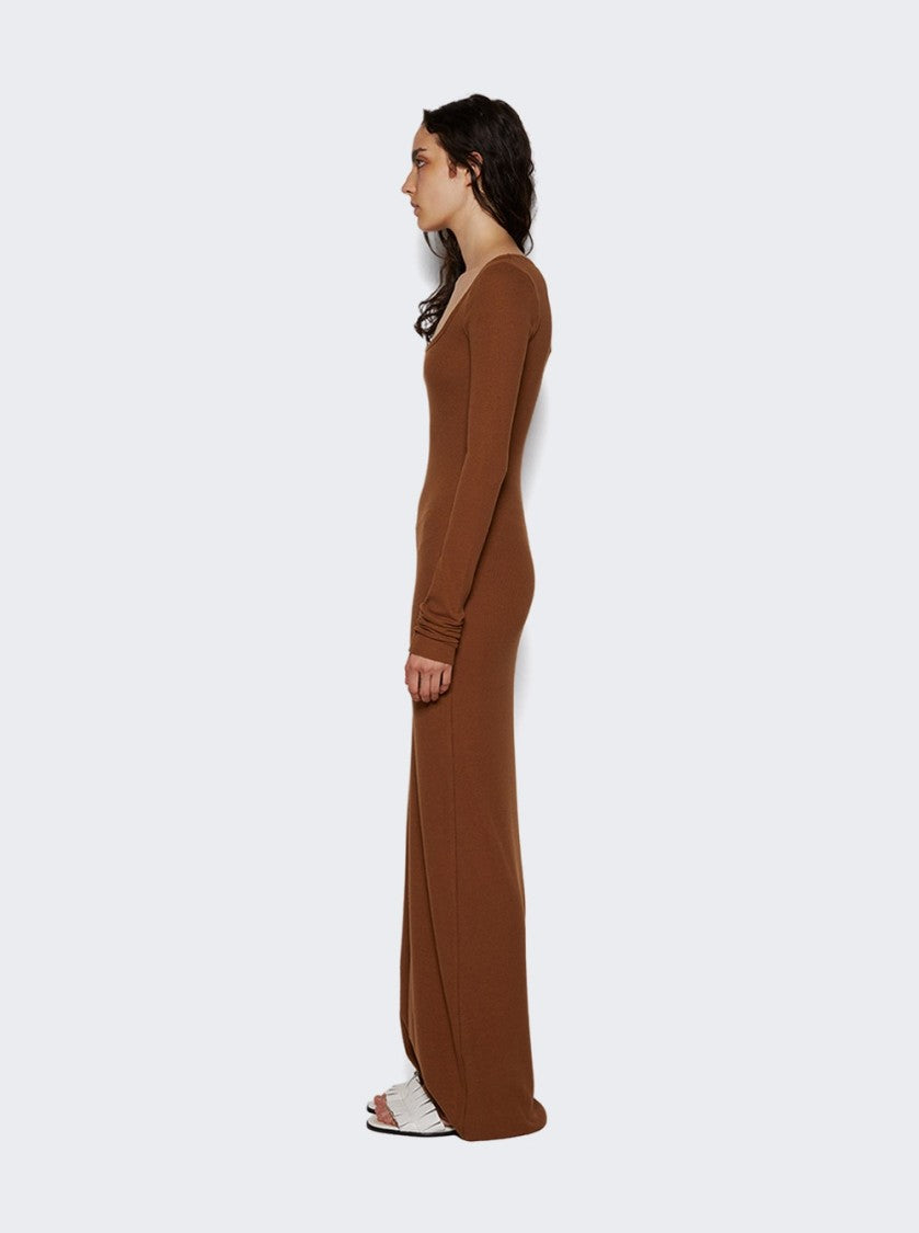 Eterne Maxi Square Neck Dress Earth Ear