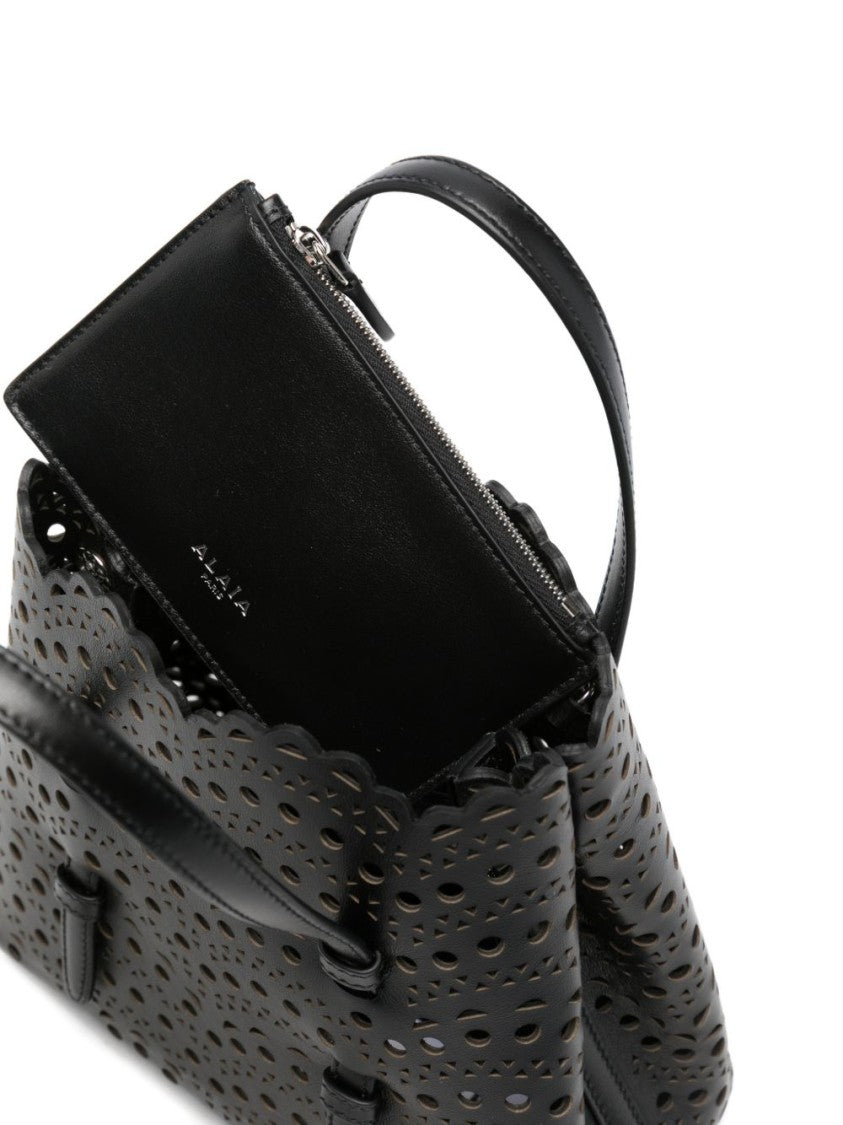 Alaïa Mina 20 Perforated Vienne Calfskin Leather Handbag