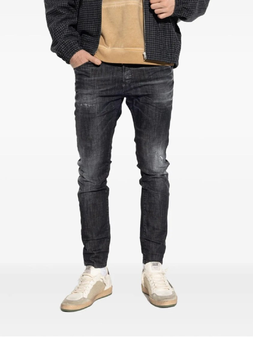 Dsquared2 Slim Fit Distressed Five-Pocket Jeans