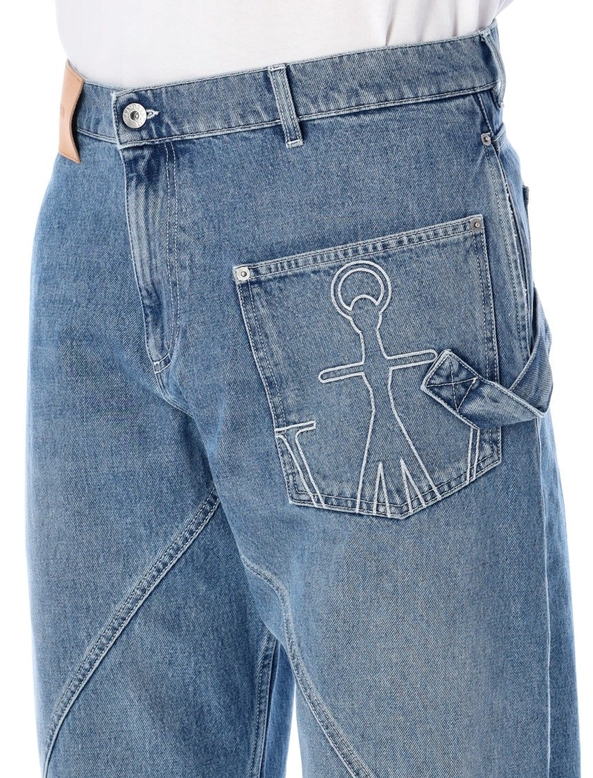 J. W. Anderson Cotton Twisted Workwear Denim Pants