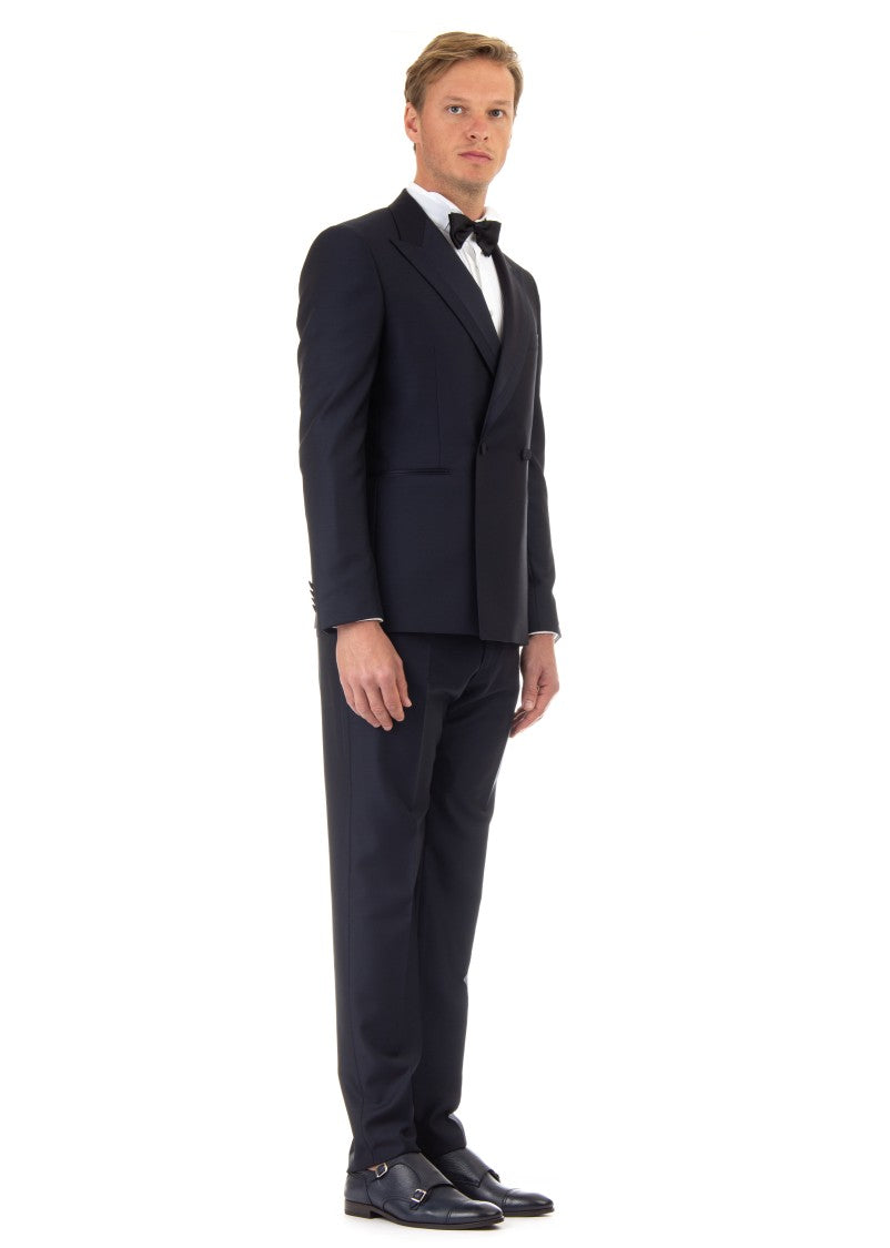 Tagliatore Double-Breasted Virgin Wool Super 130'S Tuxedo