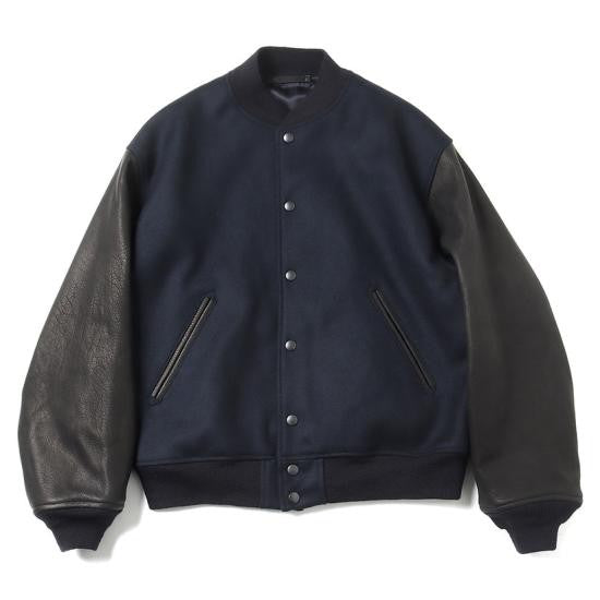 Kaptain Sunshine Classic Wool And Deer Leather Bomber Jacket