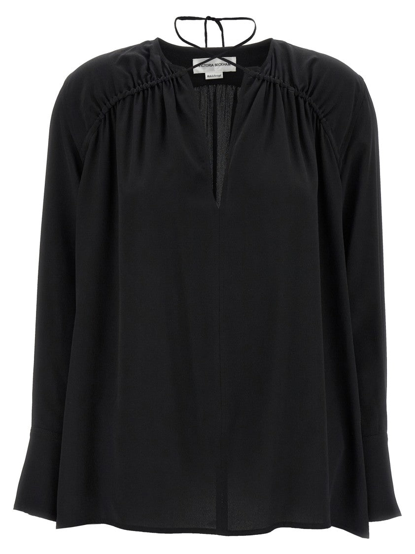 Victoria Beckham 'Gather Detail Tie' Blouse