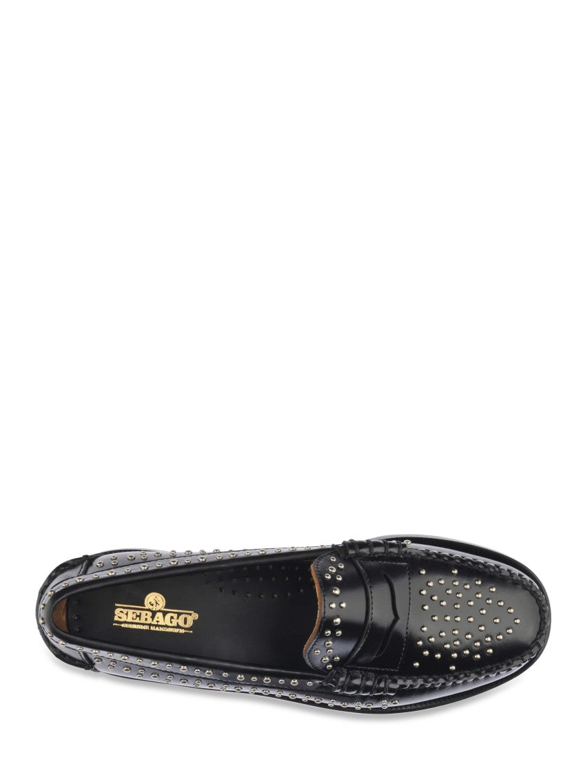 Sebago Studded Black Loafers With Classic Silhouette