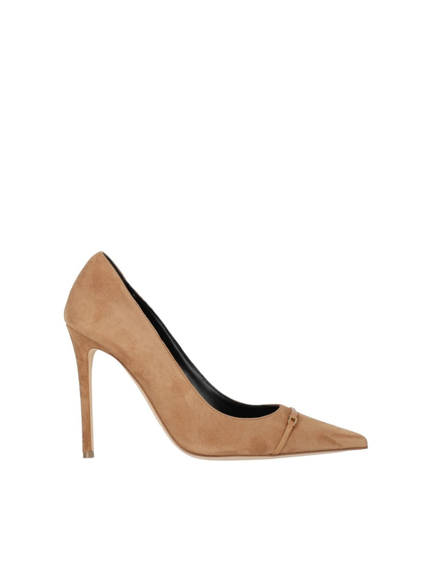 Elisabetta Franchi Warm Tan Pointed Toe Pumps
