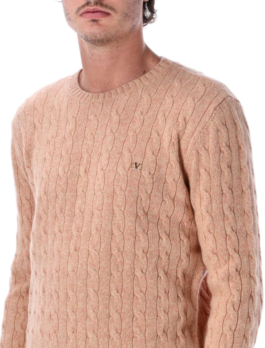Valentino Garavani Knit Vlogo Crewneck Sweater