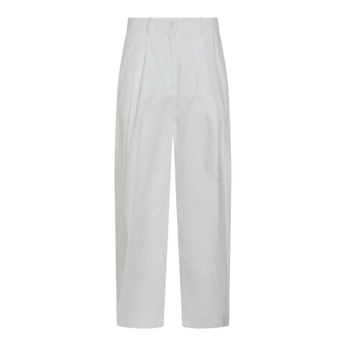 Moorer High-Waisted Straight-Leg Trousers With Pleated Front And Welt Pockets