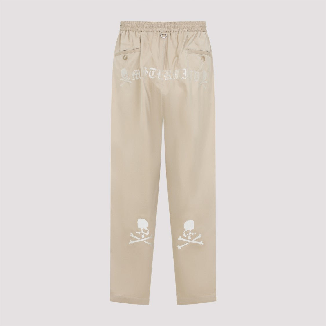 Mastermind Japan Beige Cotton-Blend Easy Pants