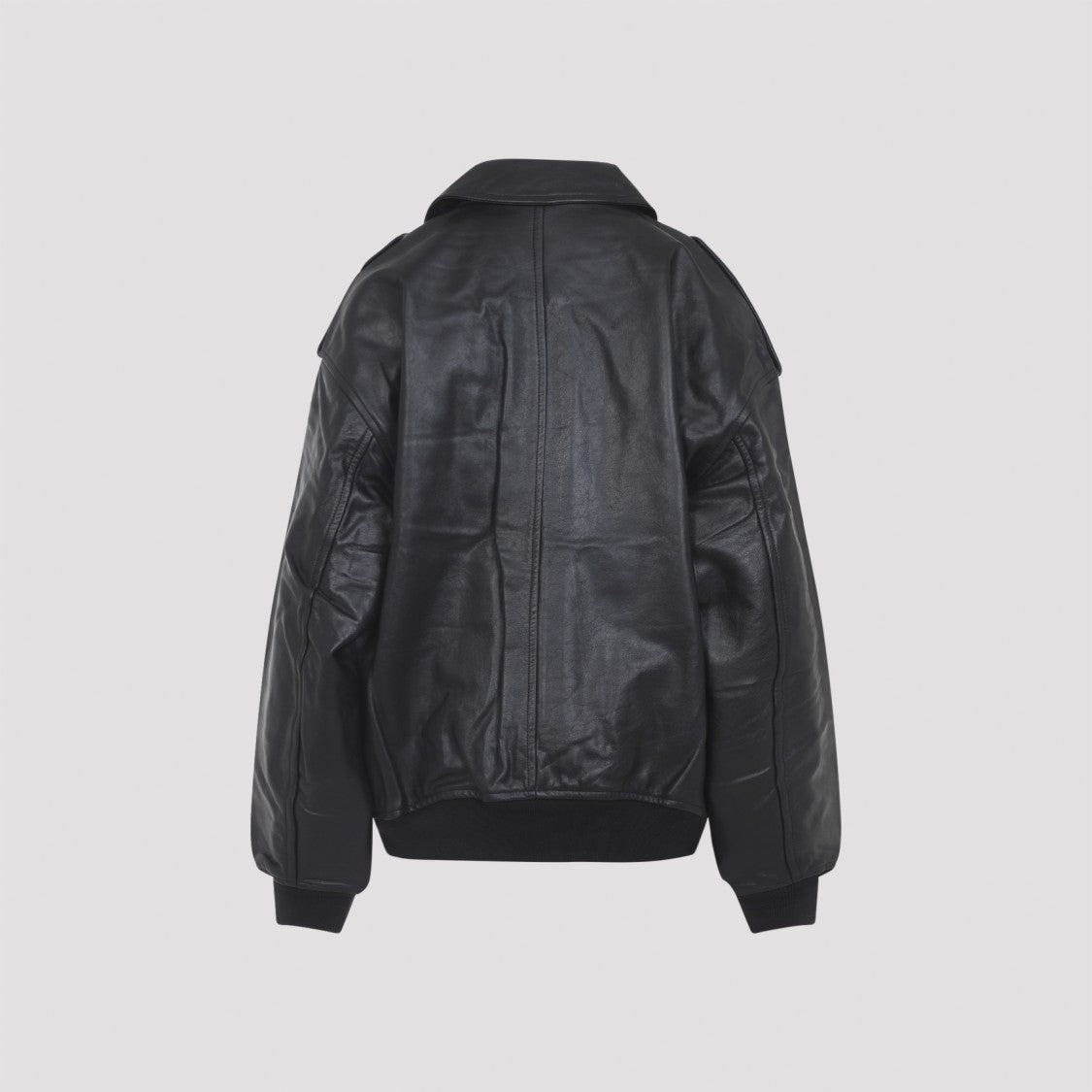 The Frankie Shop Black Leather Viper Jacket