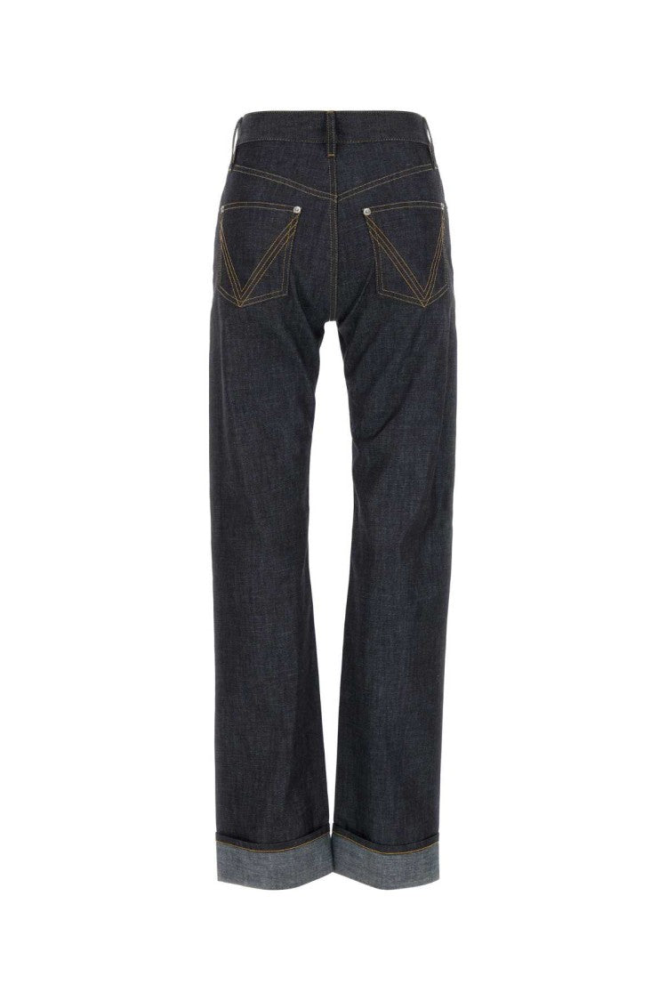 Bottega Veneta Classic High-Waisted Straight-Leg Denim Jeans
