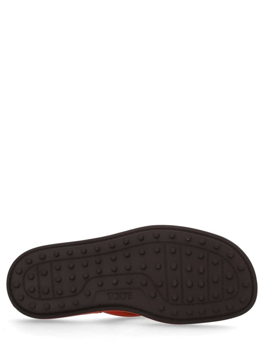 Tod's Tod's Diagonal Stripes Leather Sandals