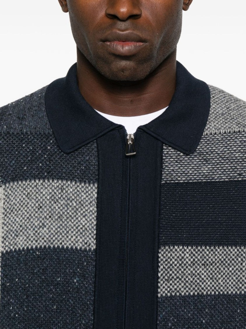 Paul Smith Textured Patchwork Knit Sweater
