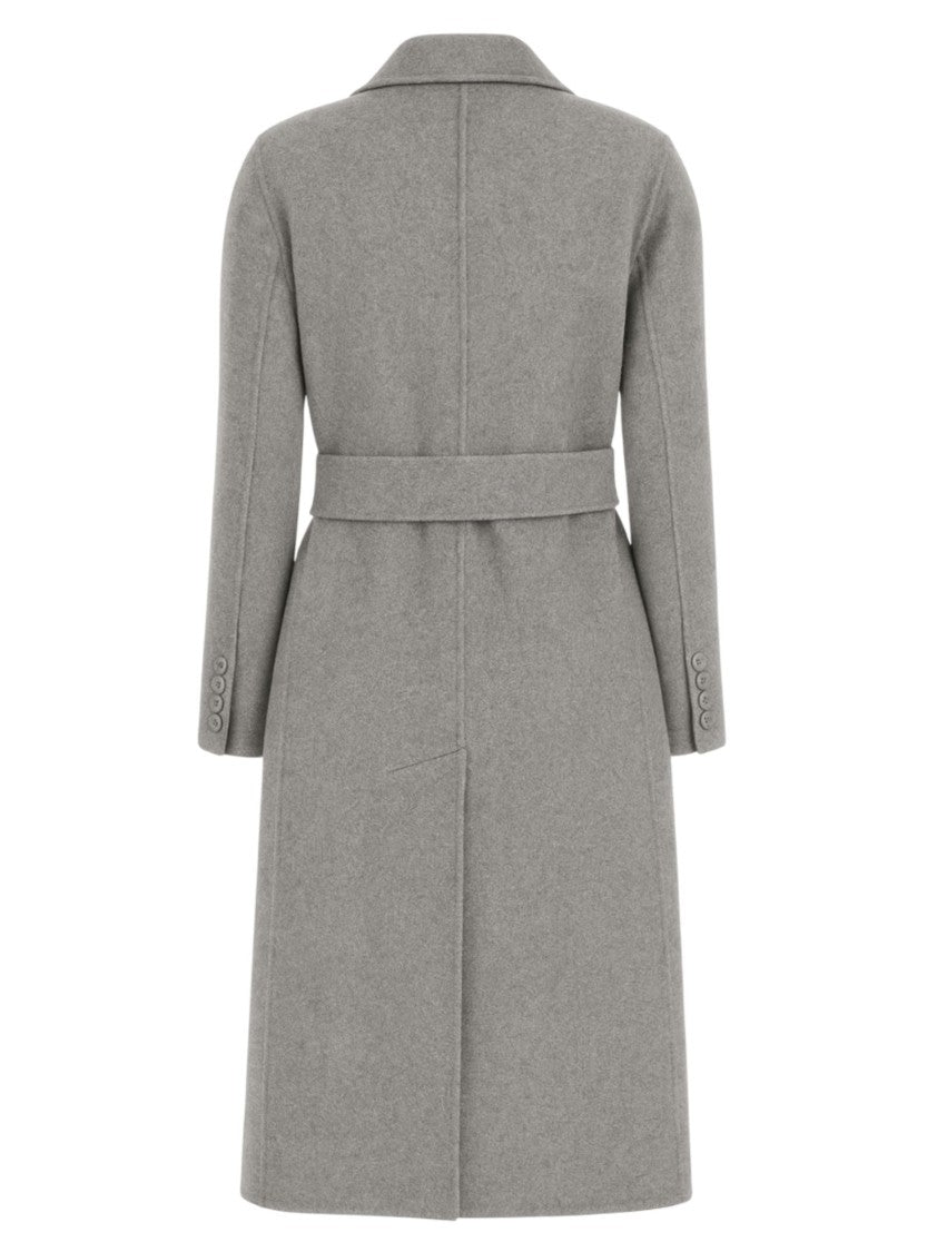 Max Mara Double-Breasted Tailored Coat With Peak Lapel