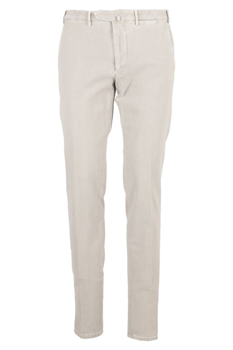 Santaniello Tailored Chino Pants In Soft Mastice Shade