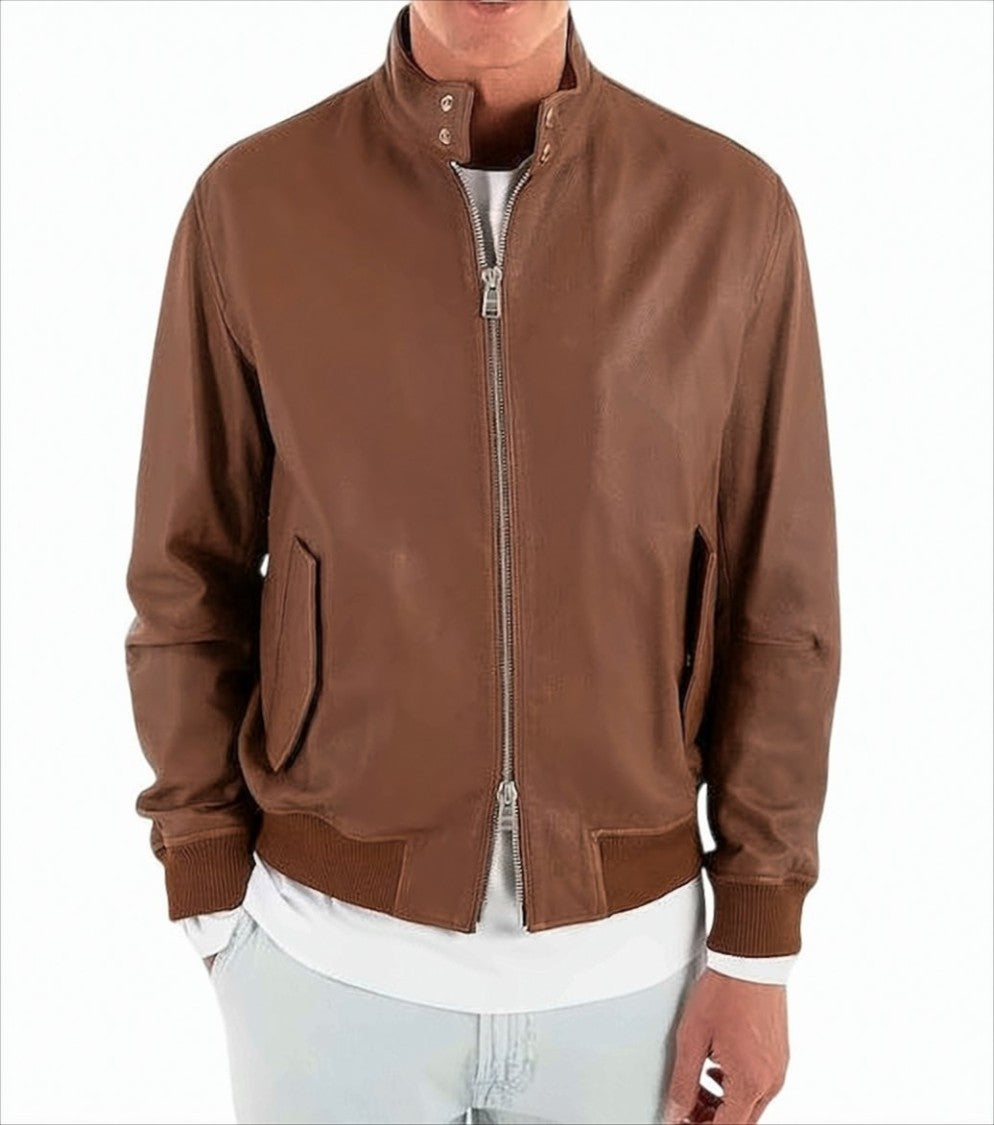 Boss Brown Straight Fit H-Moiner Jacket