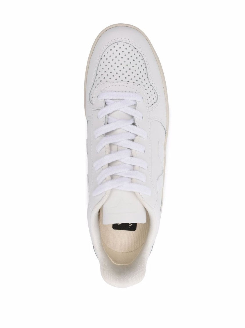 Veja White Leather Sneakers