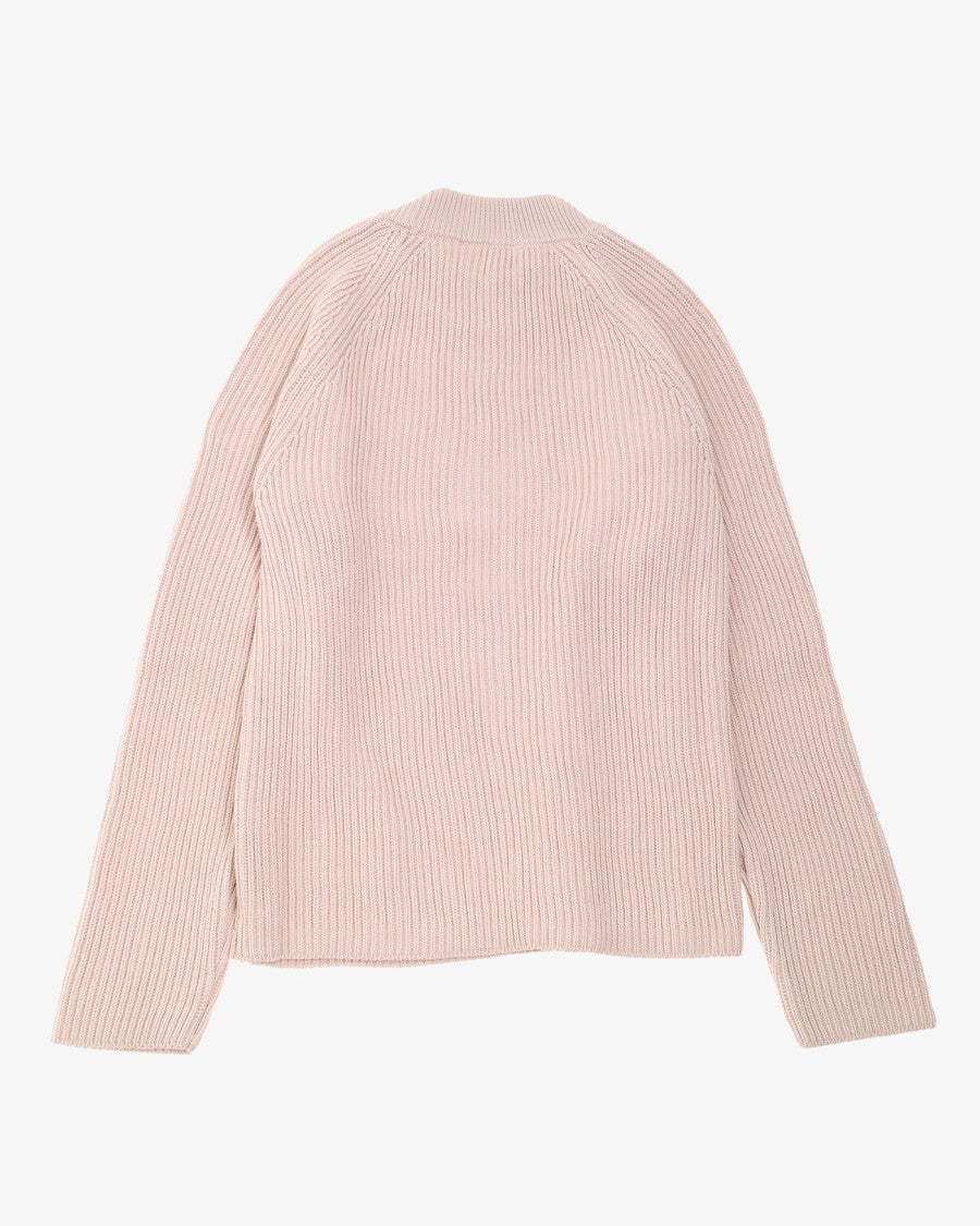 Ami Ribbed Crew Neck Knit
