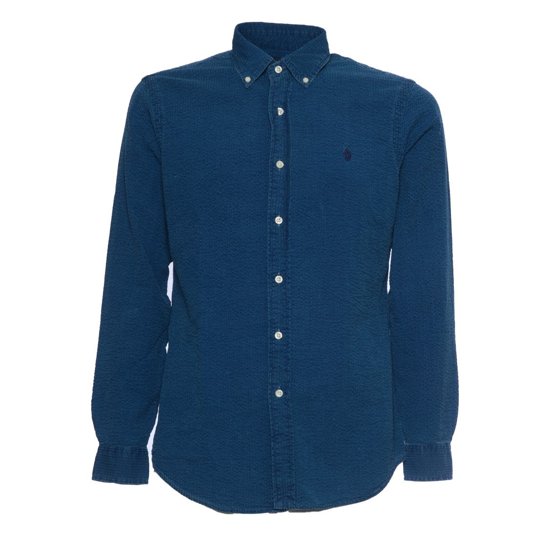 Polo Ralph Lauren Dark Indigo Custom-Fit Seersucker Shirt