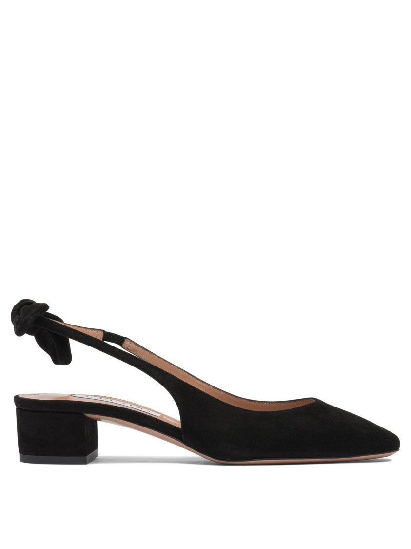 Aquazzura Heeled Shoes With Bow Tie Detail