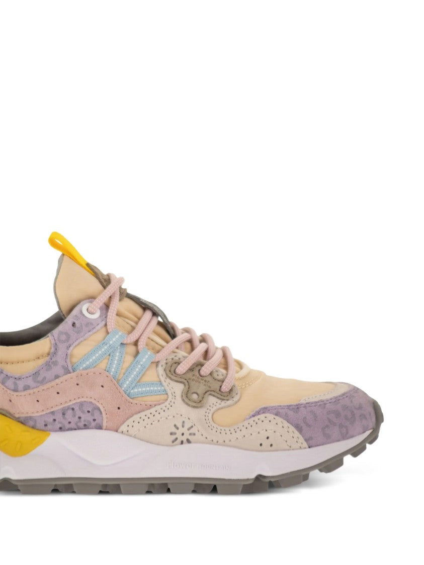 Flower Mountain Multi-Layered Sneakers With Textured Upper And Chunky Sole
