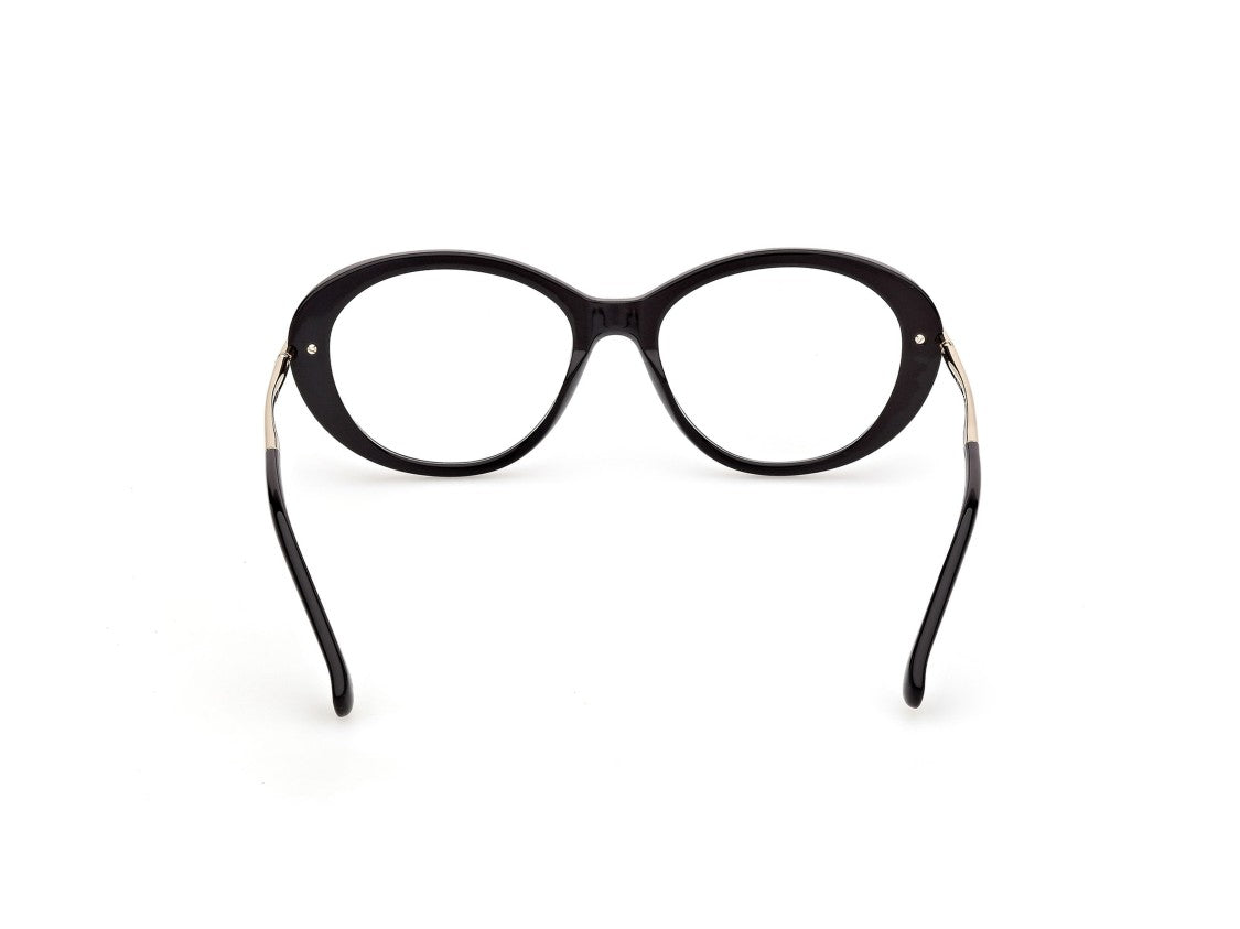 Max Mara Glossy Black Mm5227 Acetate Eyeglasses