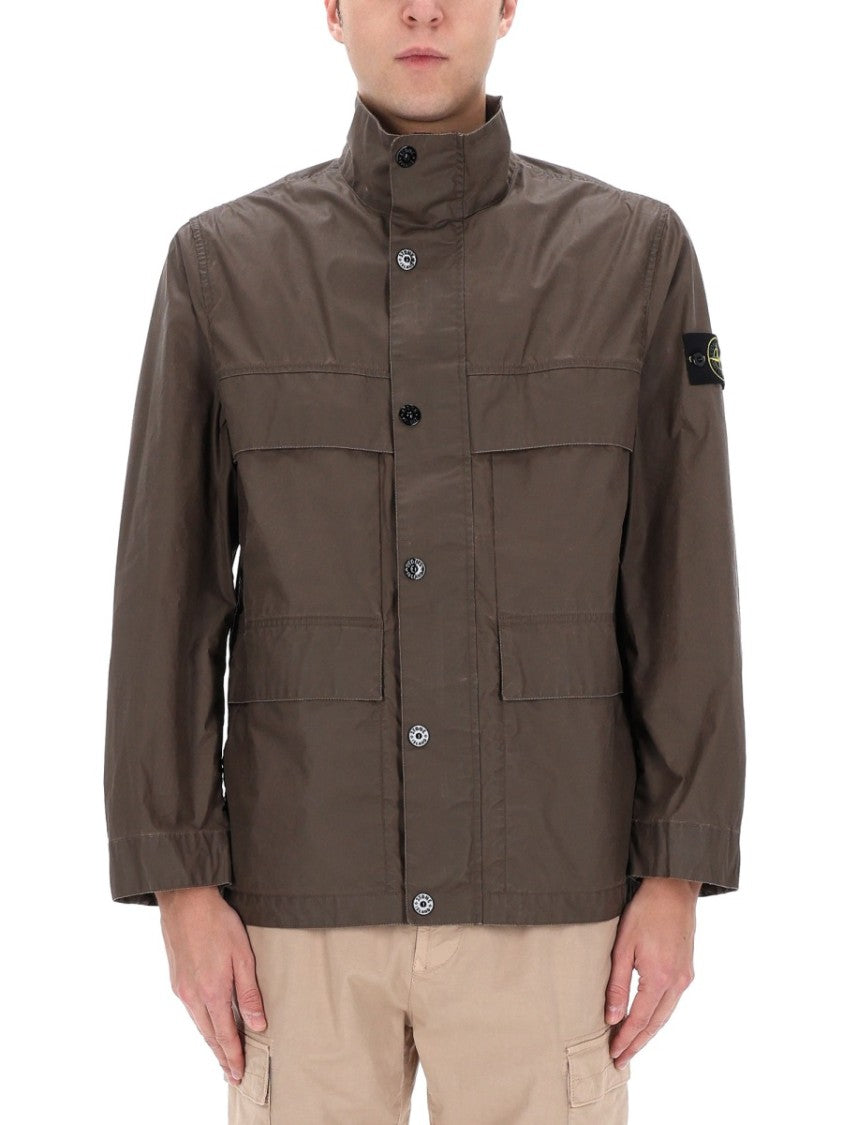 Stone Island Structured Utility Polyester-Blend Jacket
