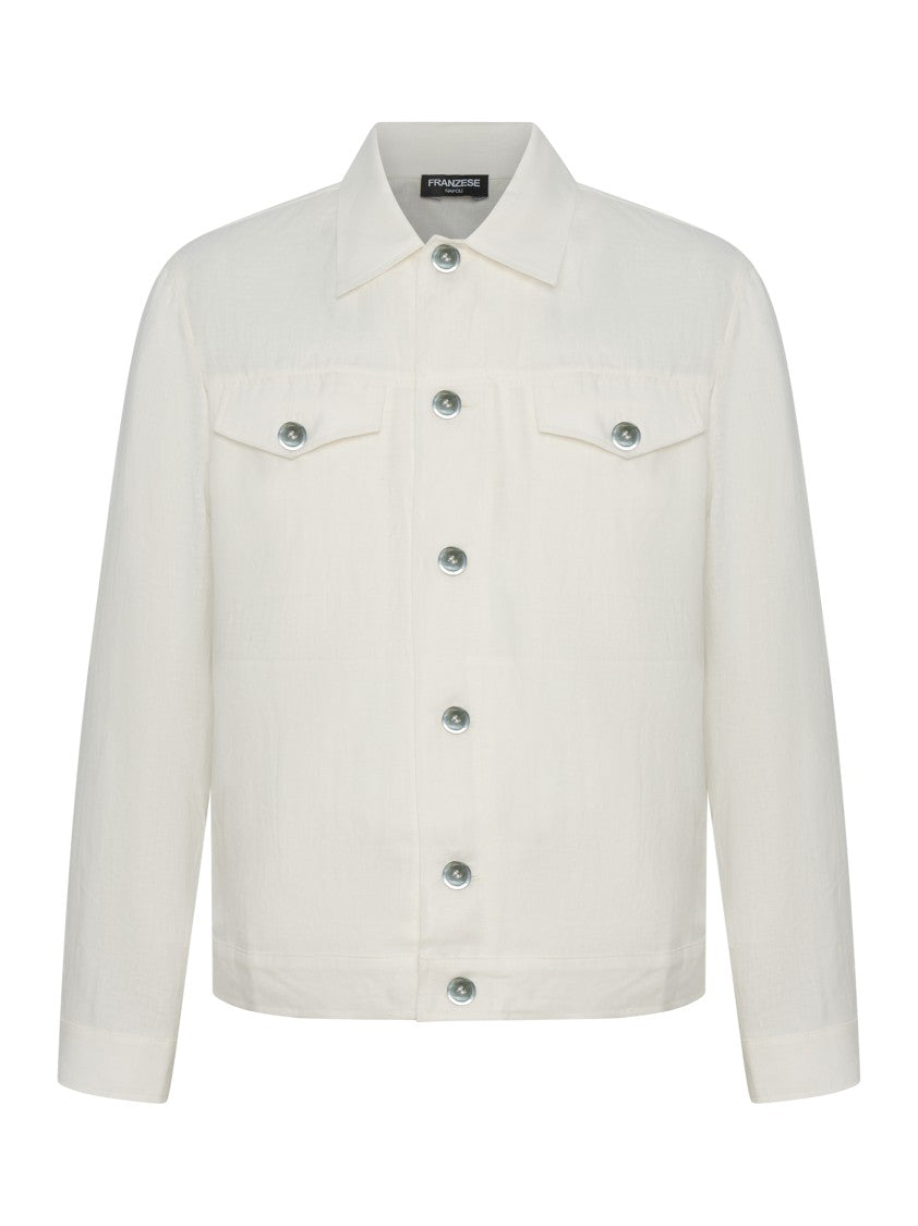 Franzese Collection Franzese Saharan Jacket In Lightweight Irish Linen