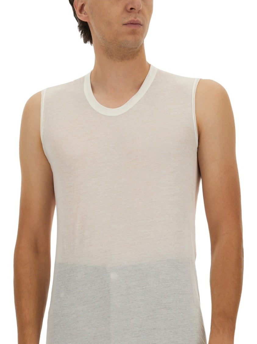 Rick Owens Sleeveless Top With Gradient Effect And Relaxed Fit