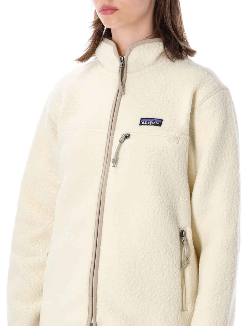 Patagonia Retro Pile Brushed Recycled Polyester Fleece Hooded Jacket