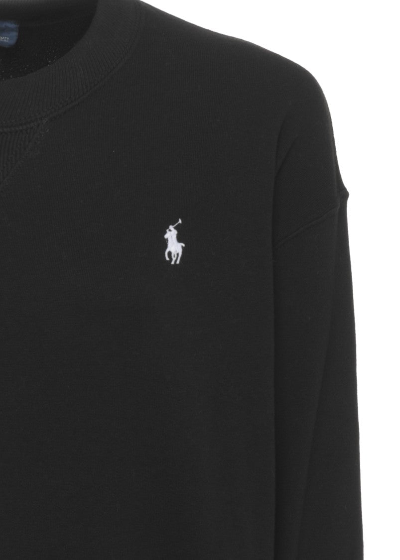Polo Ralph Lauren Black Pony Embroidered Sweatshirt